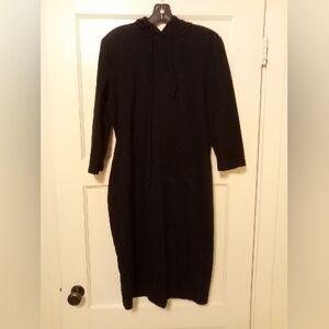 Gothic Style Long Sleeve Midi Dress With Hood Size XL By Missky